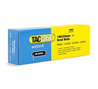 Tacwise 1710 Clous de Finition Brad Galvanisés 18G / 25 mm, Lot de 4000
