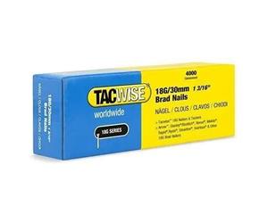 TACWISE 1711 Pack de 4000 Clous galvanisés type 18G / 30 mm, argent