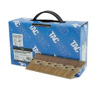 Tacwise 1721 Clous de Charpente Extra Galvanisés 3,1/65 mm, Lot de 1600 | Tête en 'D', Tige Annulaire, Inclinés à 34°, Assemblés en Papier