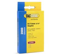 Tacwise 1758 Agrafes à Couronne Étroite Galvanisées Type 91/14 mm | pour Agrafeuse Z4-140, Lot de 2000