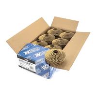 Tacwise 1800 Clous en Rouleau à Tête Conique Type 2,1/32 mm, Lot de 5400 | Galvanisés, Pointe Émoussé, Tige Annelée, Inclinés à 16°, Assemblés par Fil