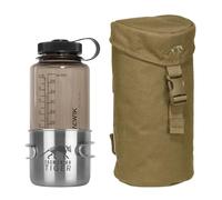 TACWRK Tasmanian Tiger TT Porte-bouteille isotherme avec système Molle, porte-bouteille et bouteille Nalgene 1 L