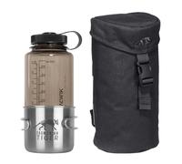 TACWRK Tasmanian Tiger TT Porte-bouteille isotherme avec système Molle, porte-bouteille et gourde à col large Nalgene TT Handle Mug 500, noir