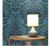 TADESSI papier peint baroque Jacopo M1-No.263 intissé bleu gris papier peint avec ornements salon chambre cuisine