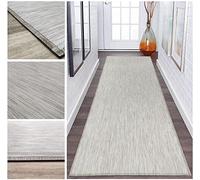 Tadi & Imperio1979 Tapis Long en Vinyle tressé pour Cuisine couloirs Chambre à Coucher sur Mesure Présence Naturelle Haute résistance avec Envers en PVC antidérapant