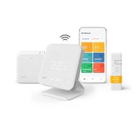 tado° Kit de Démarrage Thermostat Connecté et Intelligent sans fil V3+ - Thermostat programmable pour chaudière - Support inclus - Compatible avec Alexa, Google Assistant et Siri