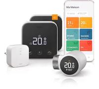 tado° Smart Thermostat X, Kit de Démarrage avec Bridge X | Thermostat Câblé, Capteur de Température X, Commande via application et enceinte connectée (Alexa, Siri, Google Assistant)