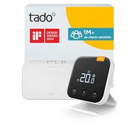 tado° Thermostat X connecté sans fil, kit avec thermostat d’ambiance, Bridge X et support, commande via application et enceinte connectée (Alexa, Siri, Google Assistant), pas compatible avec tado° V3+