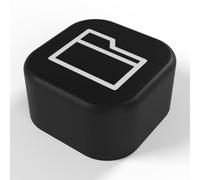 Tag NFC Dossier Noir imprimé en 3D - Badge NFC décoratif pour bureau et télétravail, raccourci smartphone pour ouvrir un dossier précis dans votre cloud, aimanté et adhésif