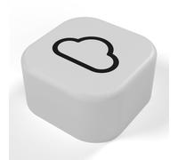 Tag NFC Nuage Blanc imprimé en 3D - Badge NFC décoratif pour bureau et télétravail, raccourci smartphone pour ouvrir votre stockage cloud et lancer la sauvegarde des photos, aimanté et adhésif