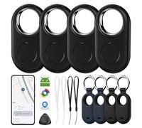 Tag pour Android Tracker Smart Tag Android Compatible avec Google’s Find hub, Convient pour clés, Portefeuilles, vélos et valises (Noir)