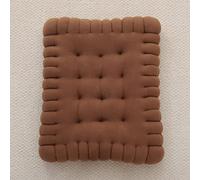 TAGKOMA Coussin De Sol Biscuit Couleur Unie Oreiller De Sol pour Adultes Chaise Coussins De SièGe Salon Chambre Salle De n Plein Air Yoga MéDitation Grand Coussin De Sol,Brun,50x60cm