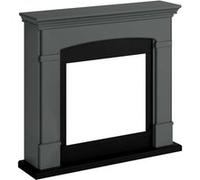 Fm463 Gr3 Cheminee Electrique Cadre En Bois Gris Fonce