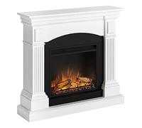 Tagu Cheminée électrique Magna – PowerFlame, Chauffage, Télécommande (Blanc Pur)