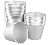 TAICHEUT Lot de 30 moules à pudding, moules à panna cotta antiadhésifs en aluminium pour desserts, puddings, gâteaux