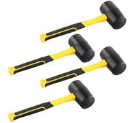 TAICHEUT Lot de 4 maillets en caoutchouc de 30 cm pour frapper du bois, de l'ardoise, des clous