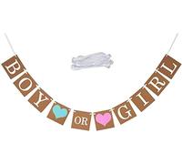Taicols Lettre de Mariage Kraft Fleur de Papier Bunting Garçon ou Fille