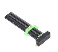 Taidda Jauge de Traçage de Type T, Alliage D'aluminium Durable, Règle de Marquage à Double Ligne à Réglage Facile pour la Mesure du Travail du Bois, 1 unité (GREEN)