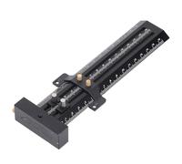 Taidda Jauge de Traçage de Type T, Alliage D'aluminium Durable, Règle de Marquage à Double Ligne à Réglage Facile pour la Mesure du Travail du Bois, 1 unité (BLACK)