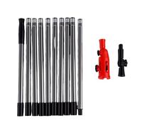 Taidda Outils de Nettoyage de Gouttières, Joint Rotatif de 4 M de Long | Plastique en Acier Inoxydable, élimination des Débris de Toit, Utilisation sans échelle, Fixation de Joint Universel, Kit