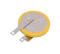 Taidda Pile CR2032 avec Languette 170 MAh, Cellule à Souder Non (3PCS) | Bornes en Cuivre, Remplacement de Pile Bouton, Compatible Gameboy, Source à Usage Unique, Manchons Rouges et Noirs