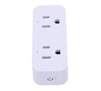 Taidda Prise WiFi Intelligente, Double Prise, Télécommande avec | Coque PC ABS Ignifuge, Réseau 2,4 GHz, Google Assistant , Programmes Individuels, Utilisation de Prise Double Appareil