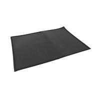 Taidda Tapis de Gril Ignifuge à Haute Température, Tapis de Foyer carré Multifonctionnel pour Le Camping et Les Patios, Tissu en Fibre de Verre Enduit de Silicone 1x (Black #16)