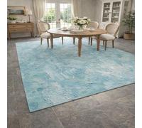 Taidianolp Tapis Salon Décoration,Abstrait Bleu et Blanc, 90 x 150 cm,Tapis Poil Ras Doux pour Chambre, Cuisine Buanderie Balcon