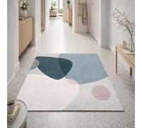 Taidianolp Tapis Salon Décoration,Abstrait Moderne Vert, Bleu, Rose, Blanc, 200 x 300 cm,Grand Tapis pour Décoratif Salle de séjour Chambre, Canapé Lit Sofa