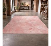 Taidianolp Tapis Salon Décoration,Abstrait Rose et Blanc, 180 x 270 cm,Tapis Doux Poils Courts Lavable, Dessous antidérapant,