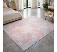 Taidianolp Tapis Salon Décoration,Abstrait Rose, Violet, Bleu, Blanc, 90 x 150 cm,Tapis Poil Ras Doux pour Chambre, Cuisine Buanderie Balcon