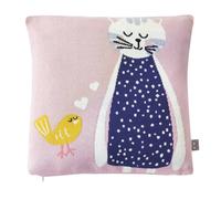 Taie De Coussin En Coton Biologique Rose, Chat TU
