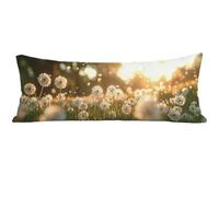 Taie de Traversin 120 cm Coucher de Soleil Taie Oreiller 120 x 40 cm, Paysage Housse de Coussin Velour, Housse de Traversin Impression Recto Verso,Latéral Long Coussin Grossesse pour Lit Canape O0-587