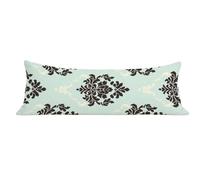 Taie de Traversin 120 cm Rétro Housse de Traversin 40x120 cm Couleur œuf de Canard, Long Taies d'oreiller Lin avec Fermeture Éclair Invisible, Confort Respirante, pour Décoration lit Canapé dg-611