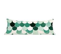 Taie de Traversin 120 cm Vert Housse de Traversin 40x120 cm Moderne, Long Taies d'oreiller Lin avec Fermeture Éclair Invisible, Corps Orthopédique Maternité,Confort Respirante, pour lit Canapé dg-73