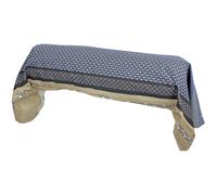 Taie de traversin 200x43 cm percale 100% coton MARLOW acier