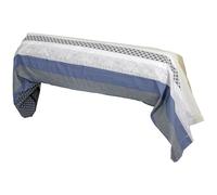 Taie de traversin 240x43 cm percale 100% coton MARLOW acier