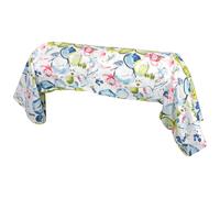 Taie de traversin 240x43 cm percale 100% coton NENUPHAR aqua