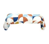 Taie de traversin 240x43 cm percale de coton MODULO bleu cobalt