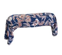 Taie de traversin 240x43 cm satin de coton BOTANIC bleu Nuit
