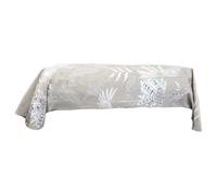 Taie de traversin 240x43 cm satin de coton CAYENNE beige ficelle