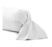 Taie de Traversin 43x185 cm - 100% Coton 57 Fils/cm² Doux et Résistant - Fabrication Française, Confort, Hygiène