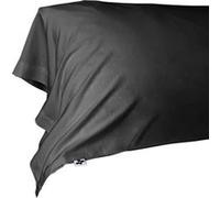 Taie de Traversin 43x185cm 100 % Viscose de Bambou Noire - DALIA -