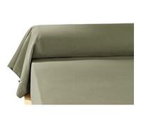 Taie de Traversin 43x185cm Flanelle de Coton Coloris Romarin - HEDDA - ALTOBUY Vert