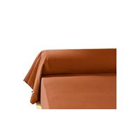 Taie de Traversin 43x185cm Flanelle de Coton Coloris Tomette - HEDDA -