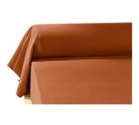 Taie de Traversin 43x185cm Flanelle de Coton Coloris Tomette - HEDDA - ALTOBUY Marron