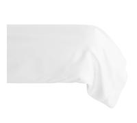 Taie de traversin 43x190 cm percale de coton MANOIR blanc Neige