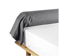 Taie de traversin 85x185 cm - 100% coton - Anthracite