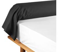 Taie de Traversin 85x185 cm Lina Emeraude - 100% Coton Doux et Respirant - Entretien Facile - Confort Naturel - Certifié Oeko-TEX - Housse Traversin Lit Adulte ou Enfant (Noir)