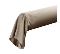 Taie de traversin 85x185 cm - Percale 100% coton - Sable